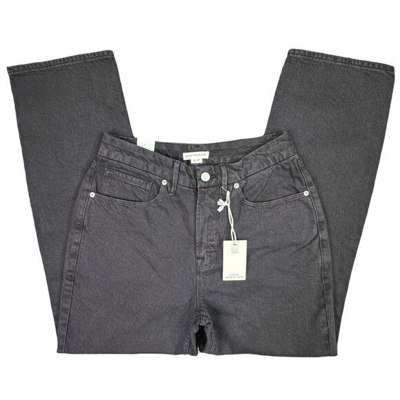 Good American Good 90’s Duster Straight Leg Jeans - Coffee001 - 4/27 - Coffee001 - Picture 3 of 8